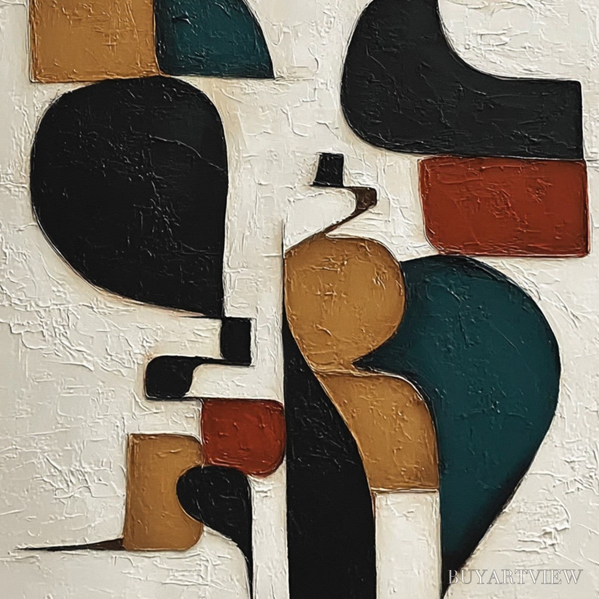 BUYARTVIEW Balancing Act – Textured Wabi Sabi Abstract Painting for Modern Decor - image 5