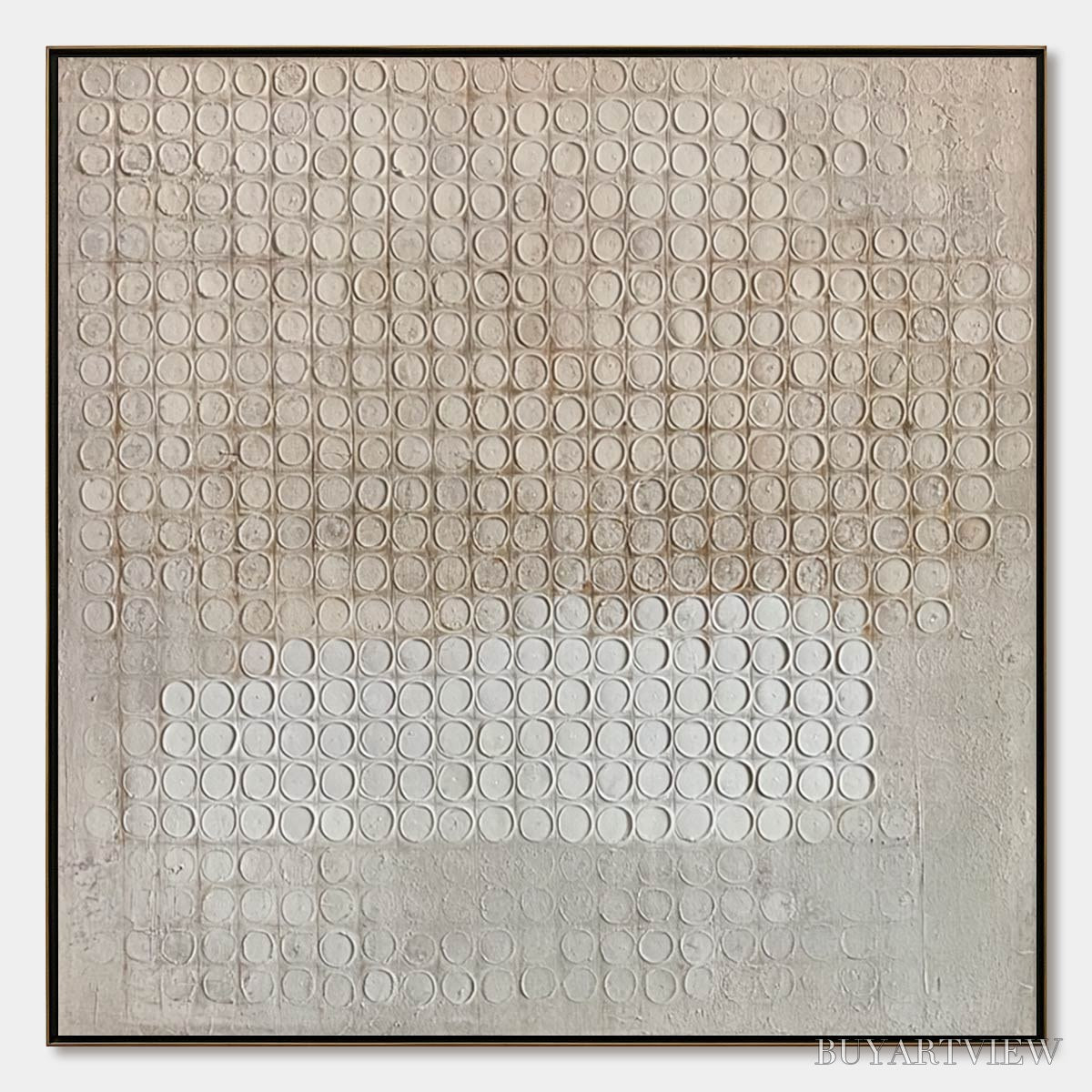 BUYARTVIEW Echoes in Silence – Large Wabi Sabi Textured Minimalist Abstract Painting - image 1
