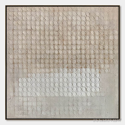 BUYARTVIEW Echoes in Silence – Large Wabi Sabi Textured Minimalist Abstract Painting - image 1