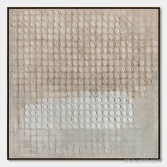 BUYARTVIEW Echoes in Silence – Large Wabi Sabi Textured Minimalist Abstract Painting - image 1