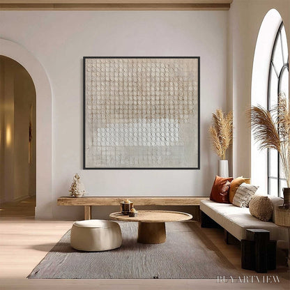 BUYARTVIEW Echoes in Silence – Large Wabi Sabi Textured Minimalist Abstract Painting - image 2