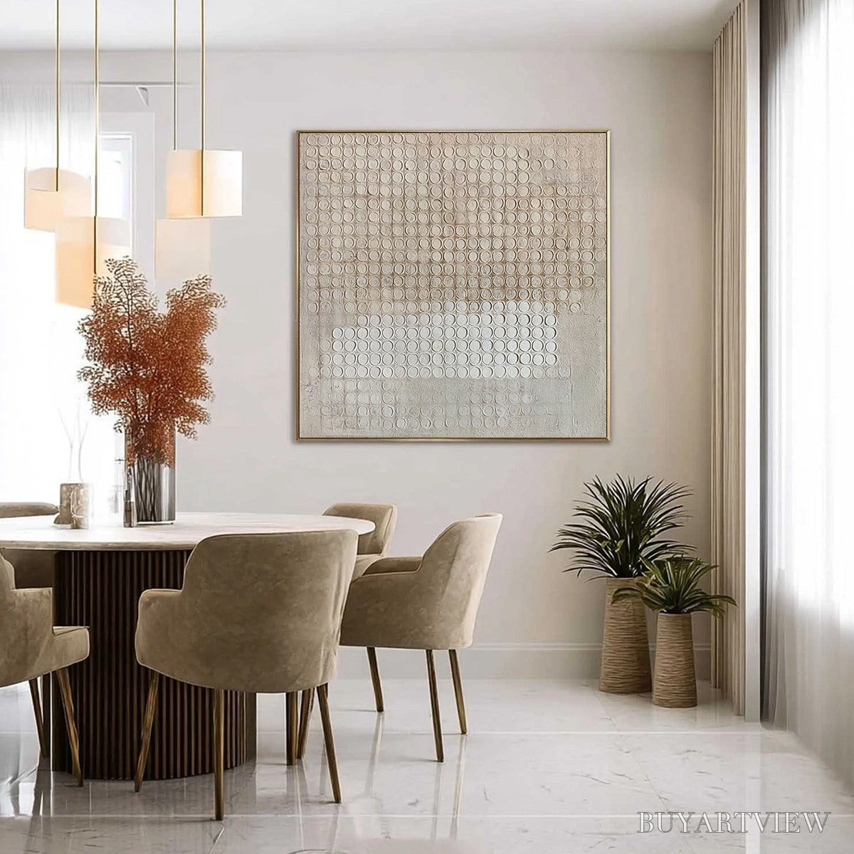 BUYARTVIEW Echoes in Silence – Large Wabi Sabi Textured Minimalist Abstract Painting - image 4