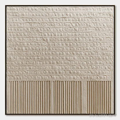 BUYARTVIEW Stone Tablet – Textured Wabi Sabi Minimalist Abstract Painting - image 1