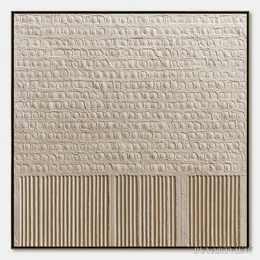 BUYARTVIEW Stone Tablet – Textured Wabi Sabi Minimalist Abstract Painting - image 1