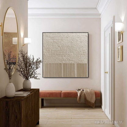 BUYARTVIEW Stone Tablet – Textured Wabi Sabi Minimalist Abstract Painting - image 6