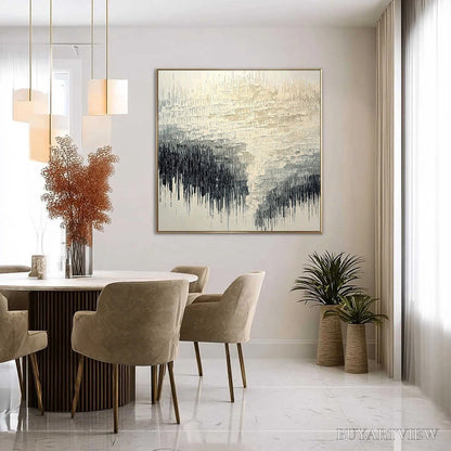BUYARTVIEW Static Flow – Heavy Texture Wabi Sabi Abstract Painting - image 4