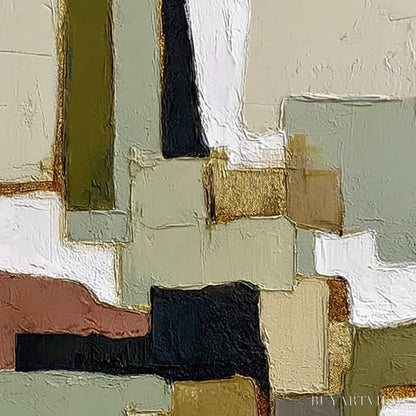 BUYARTVIEW Terra Firma – Wabi Sabi Textured Abstract Painting with Earth Tones - image 3