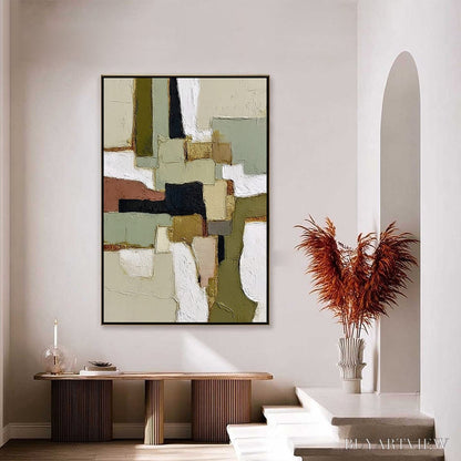 BUYARTVIEW Terra Firma – Wabi Sabi Textured Abstract Painting with Earth Tones - image 4