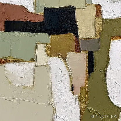 BUYARTVIEW Terra Firma – Wabi Sabi Textured Abstract Painting with Earth Tones - image 5