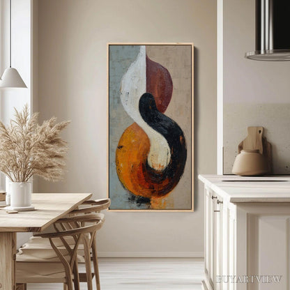 BUYARTVIEW Intertwine – Textured Wabi Sabi Abstract Painting for Modern Decor - image 4