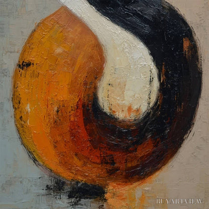 BUYARTVIEW Intertwine – Textured Wabi Sabi Abstract Painting for Modern Decor - image 5