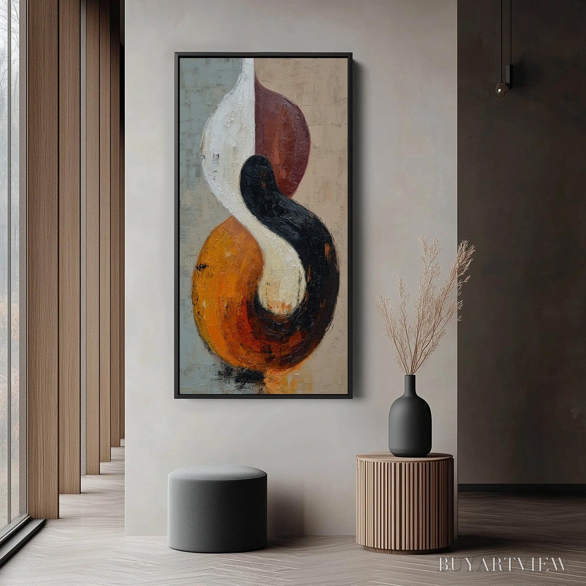 BUYARTVIEW Intertwine – Textured Wabi Sabi Abstract Painting for Modern Decor - image 6
