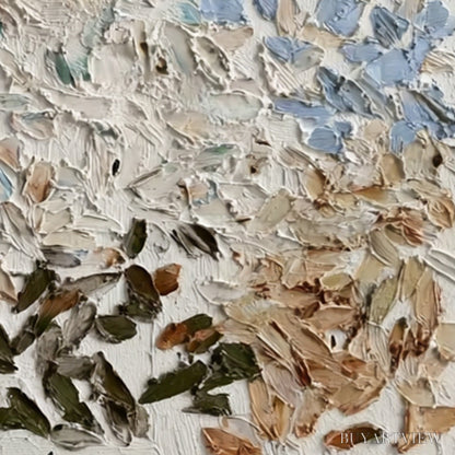 BUYARTVIEW Earth'S Mosaic – Textured Wabi Sabi Abstract Impasto Painting - image 3