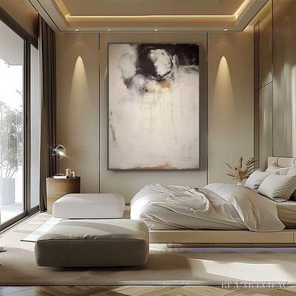 BUYARTVIEW Echoes of Silence – Large Vertical Wabi Sabi Abstract Painting - image 6