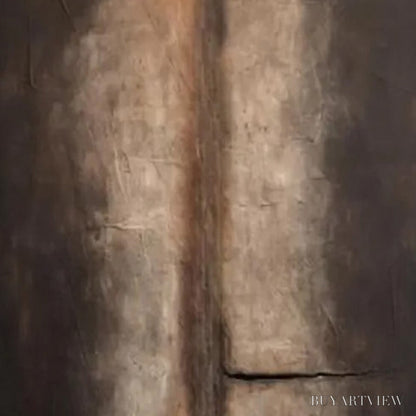 BUYARTVIEW Fissure – Large Textured Wabi Sabi Abstract Painting in Earth Tones - image 5