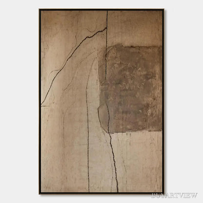 BUYARTVIEW Kintsugi Trace – Large Wabi Sabi Textured Abstract - image 1