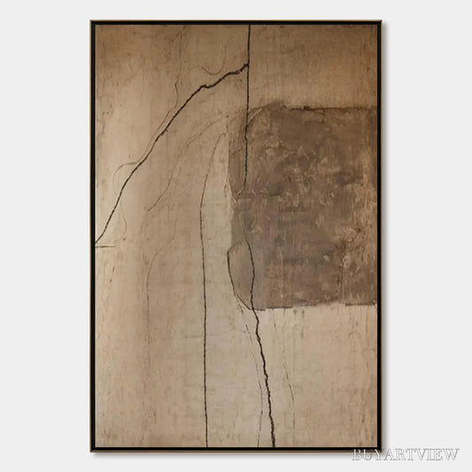 BUYARTVIEW Kintsugi Trace – Large Wabi Sabi Textured Abstract - image 1