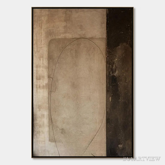 BUYARTVIEW Fragmented Memory – Wabi Sabi Style Textured Abstract Painting - image 1