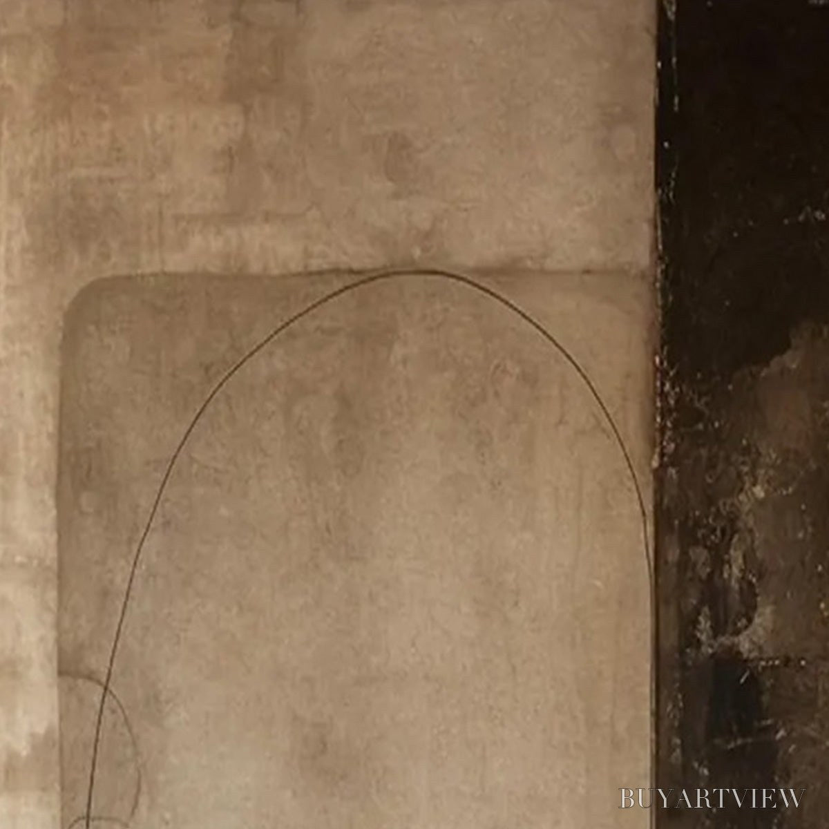 BUYARTVIEW Fragmented Memory – Wabi Sabi Style Textured Abstract Painting - image 5