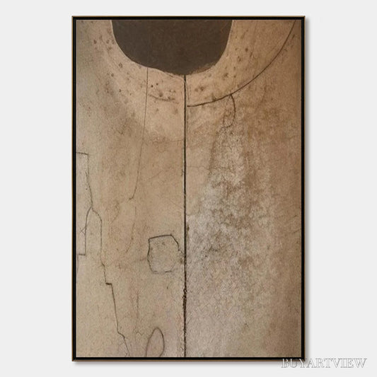 BUYARTVIEW Echoes of Earth – Textured Wabi Sabi Abstract Art for Modern Spaces - image 1