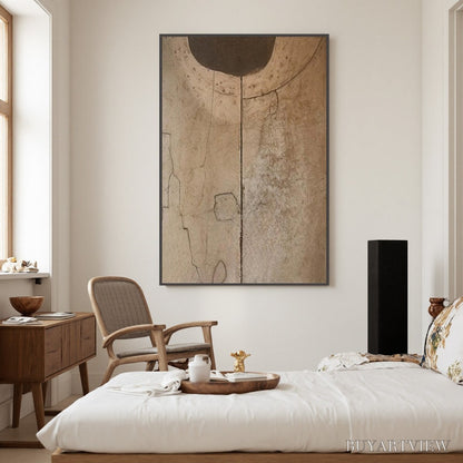 BUYARTVIEW Echoes of Earth – Textured Wabi Sabi Abstract Art for Modern Spaces - image 2
