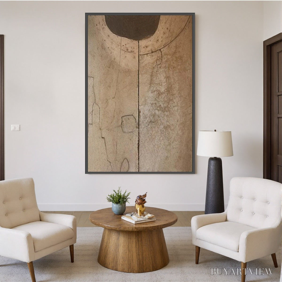 BUYARTVIEW Echoes of Earth – Textured Wabi Sabi Abstract Art for Modern Spaces - image 6