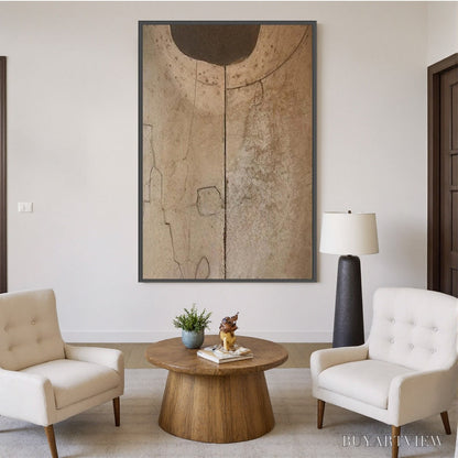 BUYARTVIEW Echoes of Earth – Textured Wabi Sabi Abstract Art for Modern Spaces - image 6