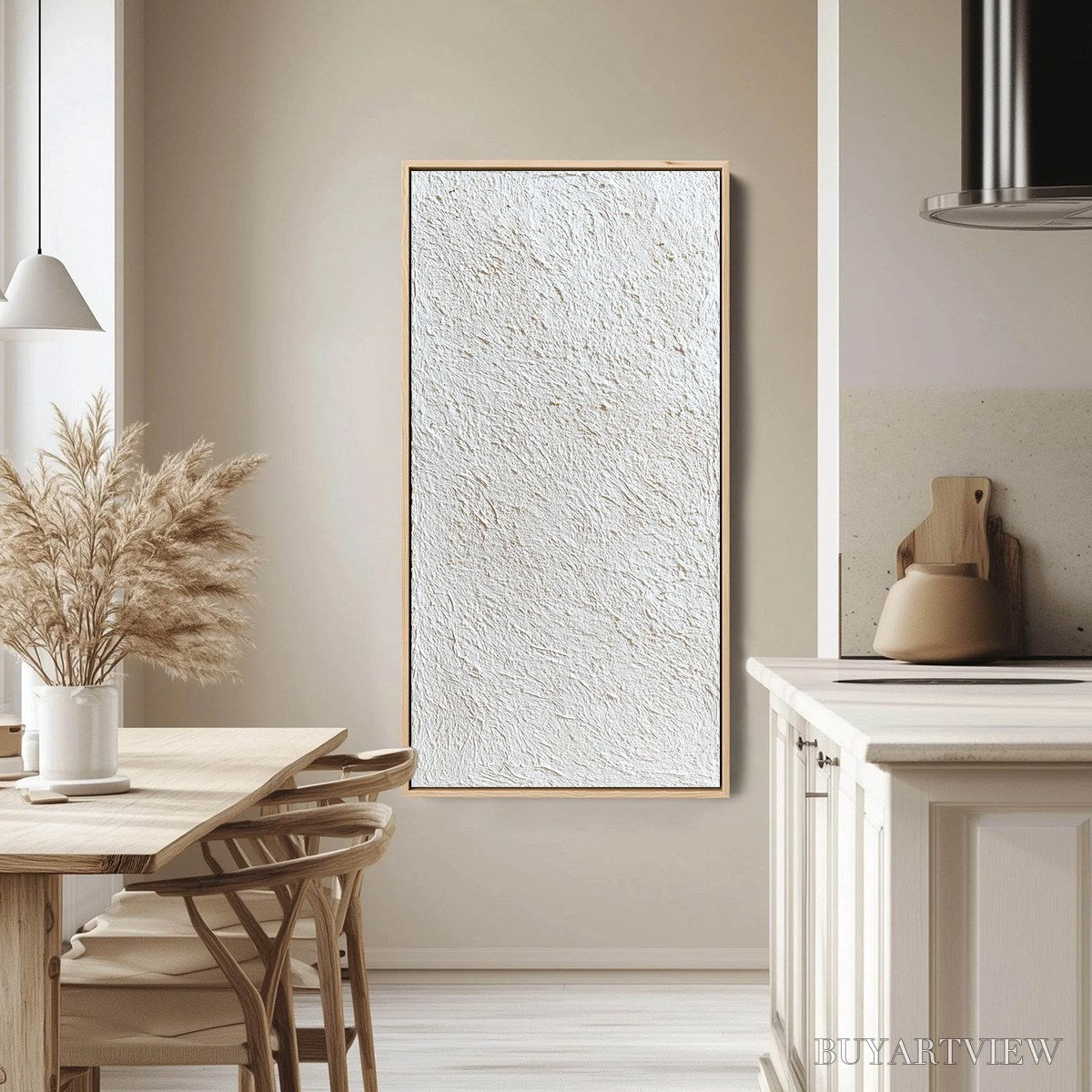 BUYARTVIEW Quiet Canvas – Textured Minimalist Wabi Sabi Painting - image 4