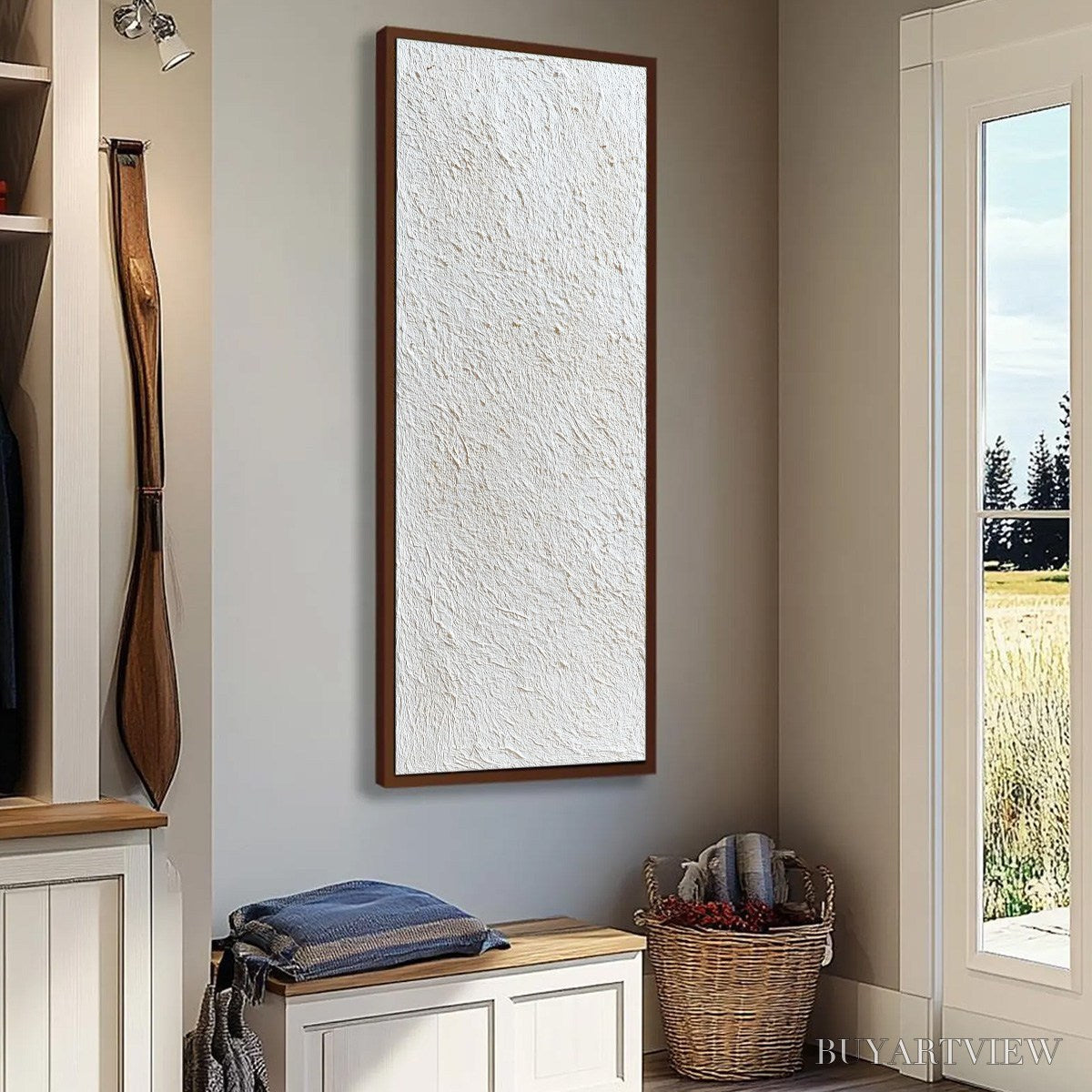 BUYARTVIEW Quiet Canvas – Textured Minimalist Wabi Sabi Painting - image 6