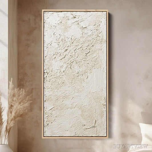 BUYARTVIEW Terra Alba – Textured Wabi Sabi Abstract Painting - image 2
