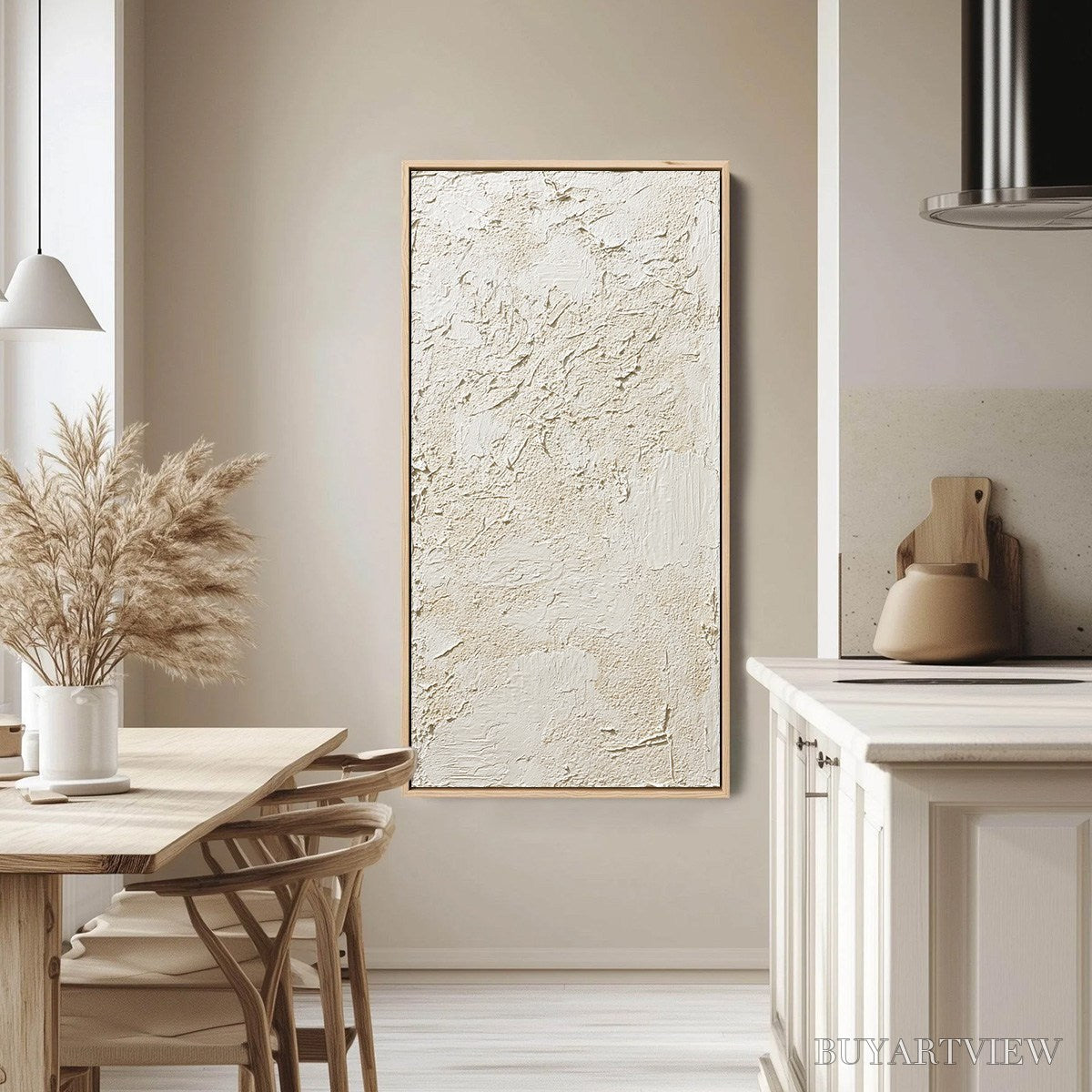 BUYARTVIEW Terra Alba – Textured Wabi Sabi Abstract Painting - image 4