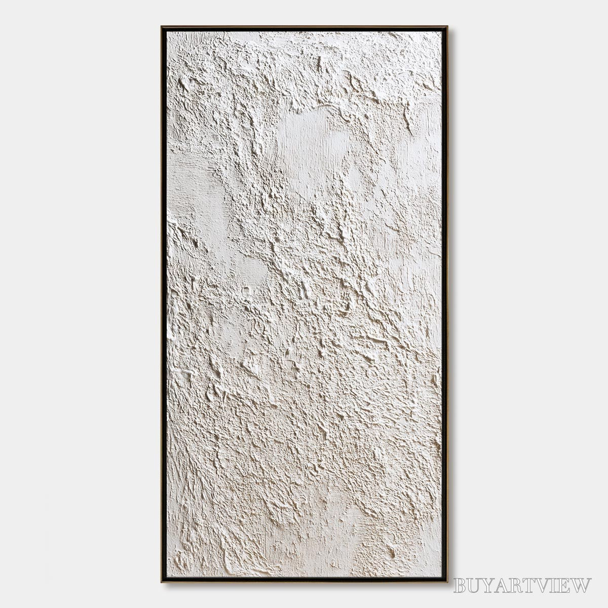 BUYARTVIEW Terra Alba – Textured White Wabi Sabi Minimalist Painting - image 1