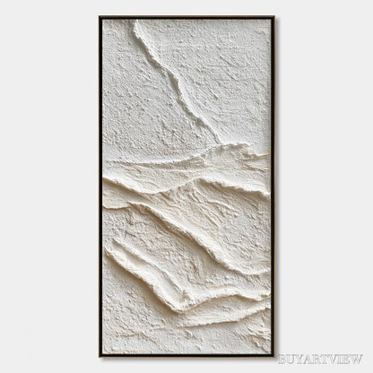 BUYARTVIEW Silent Strata – Wabi Sabi Textured Minimalist Abstract Painting - image 1