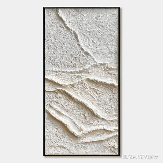 BUYARTVIEW Silent Strata – Wabi Sabi Textured Minimalist Abstract Painting - image 1