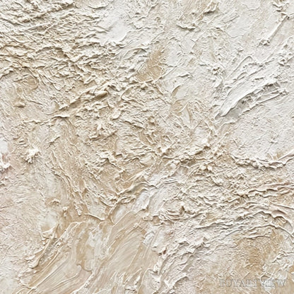 BUYARTVIEW Alabaster Veil – Textured Wabi Sabi Minimalist Painting - image 3