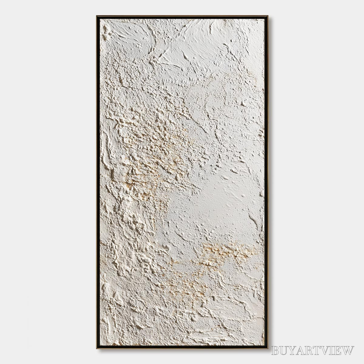BUYARTVIEW Terra Alba – Textured Wabi Sabi Minimalist Abstract Painting - image 1