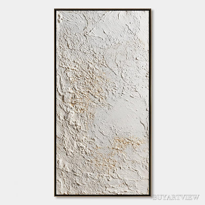 BUYARTVIEW Terra Alba – Textured Wabi Sabi Minimalist Abstract Painting - image 1