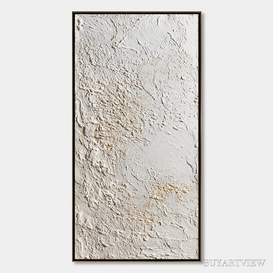 BUYARTVIEW Terra Alba – Textured Wabi Sabi Minimalist Abstract Painting - image 1