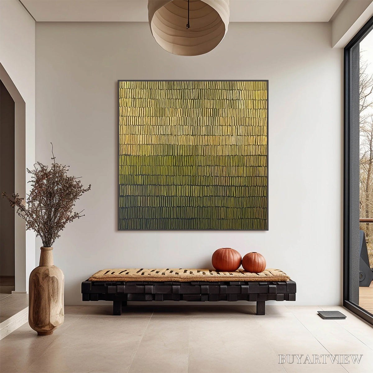 BUYARTVIEW Terraced Serenity – Wabi Sabi Minimalist Abstract Painting - image 2