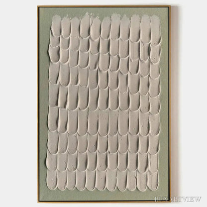 BUYARTVIEW Textured Scales – Textured Abstract Painting in Neutral Tones - image 1