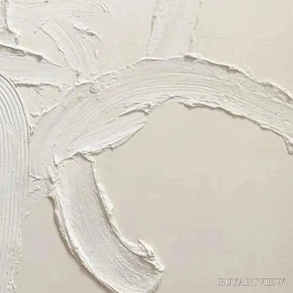 BUYARTVIEW White Textured Abstract – Textured Abstract Painting in White - image 3