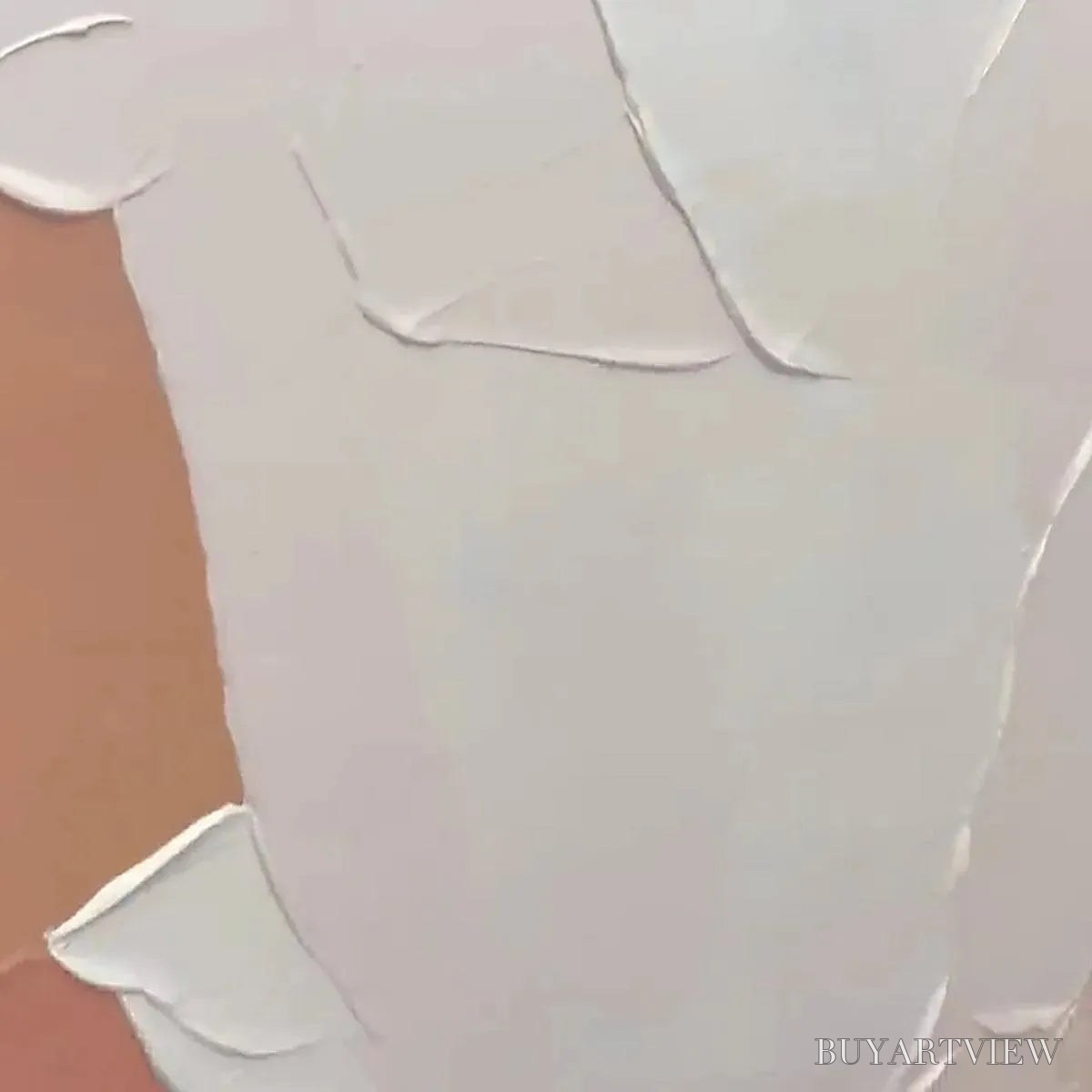 BUYARTVIEW Nude Abstract – Textured Abstract Painting in Neutral Tones - image 3