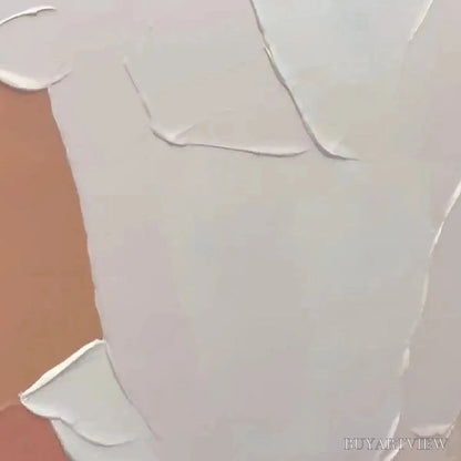 BUYARTVIEW Nude Abstract – Textured Abstract Painting in Neutral Tones - image 3