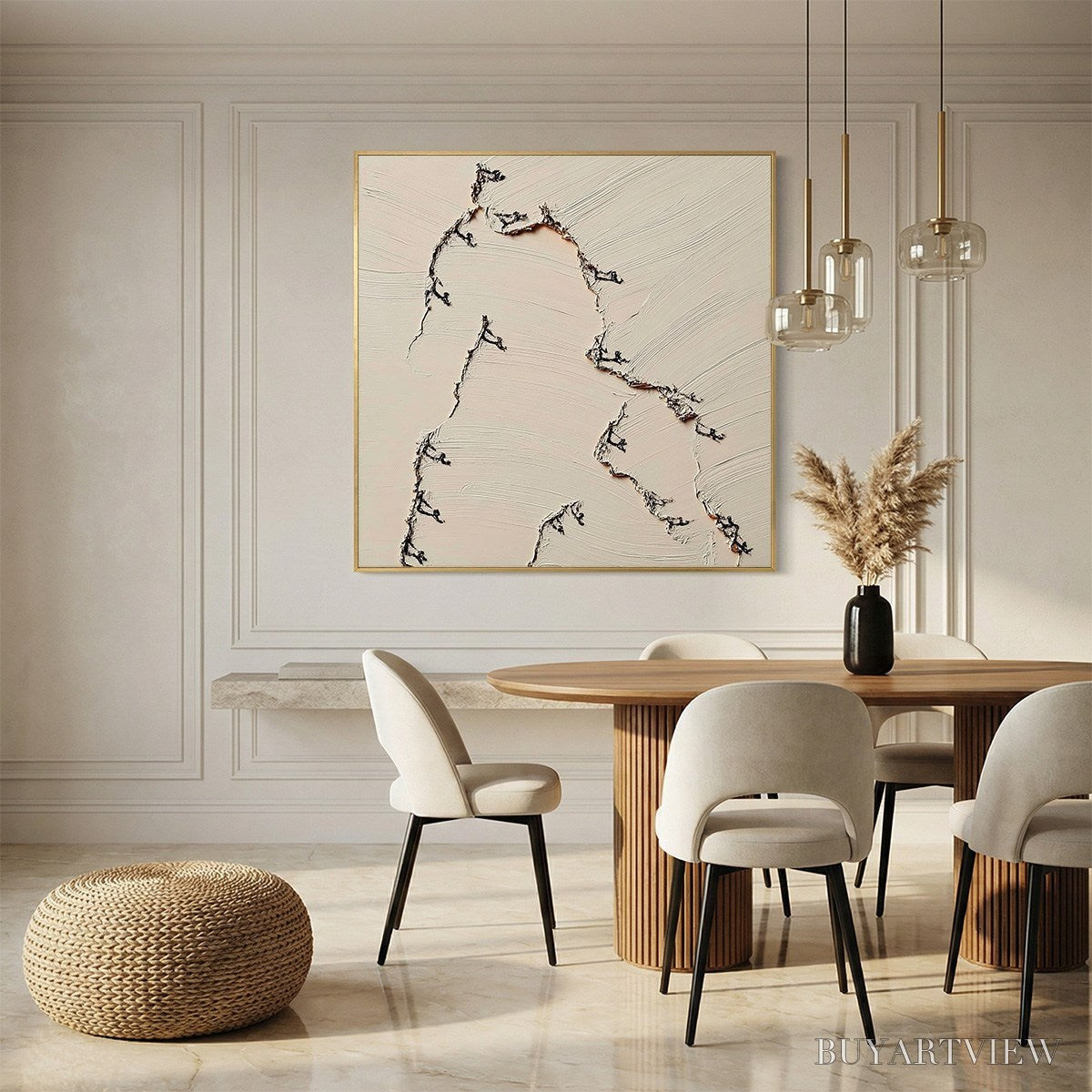 BUYARTVIEW Fissure – Wabi Sabi Inspired Textured Abstract Art - image 2