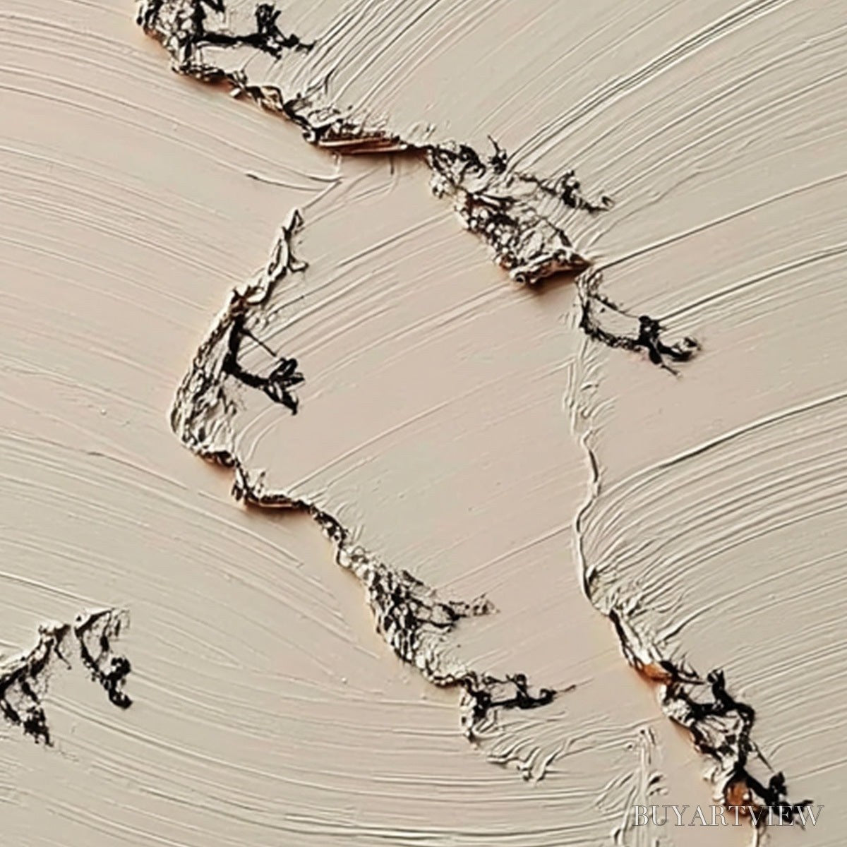 BUYARTVIEW Fissure – Wabi Sabi Inspired Textured Abstract Art - image 3