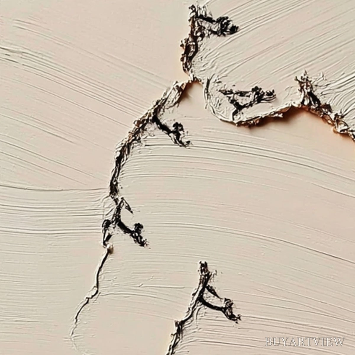 BUYARTVIEW Fissure – Wabi Sabi Inspired Textured Abstract Art - image 5