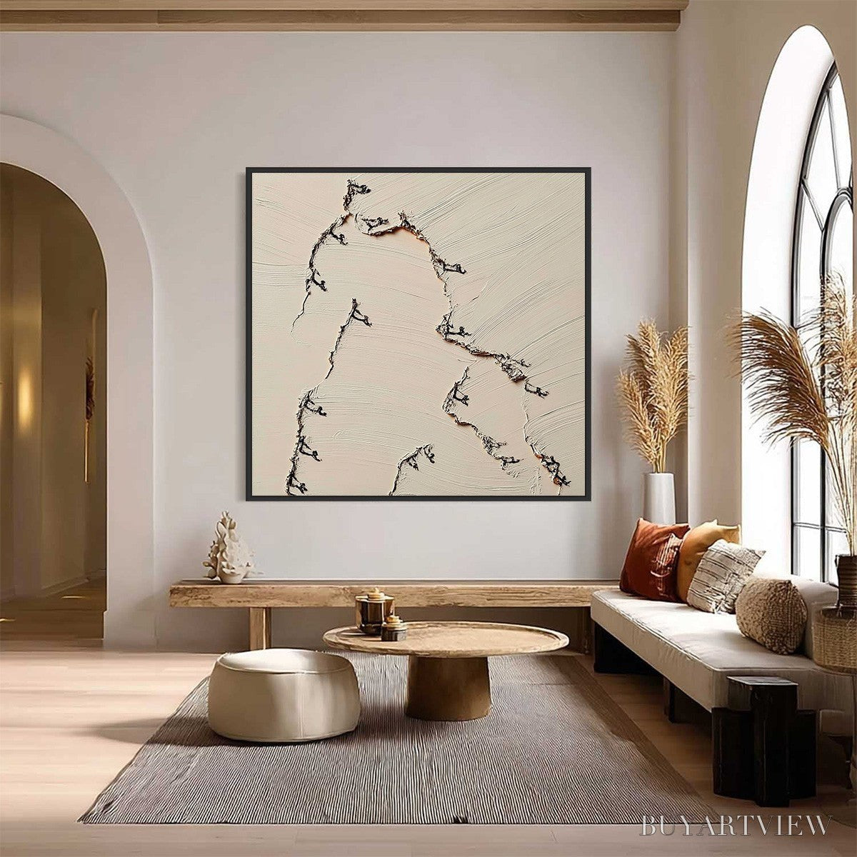 BUYARTVIEW Fissure – Wabi Sabi Inspired Textured Abstract Art - image 6
