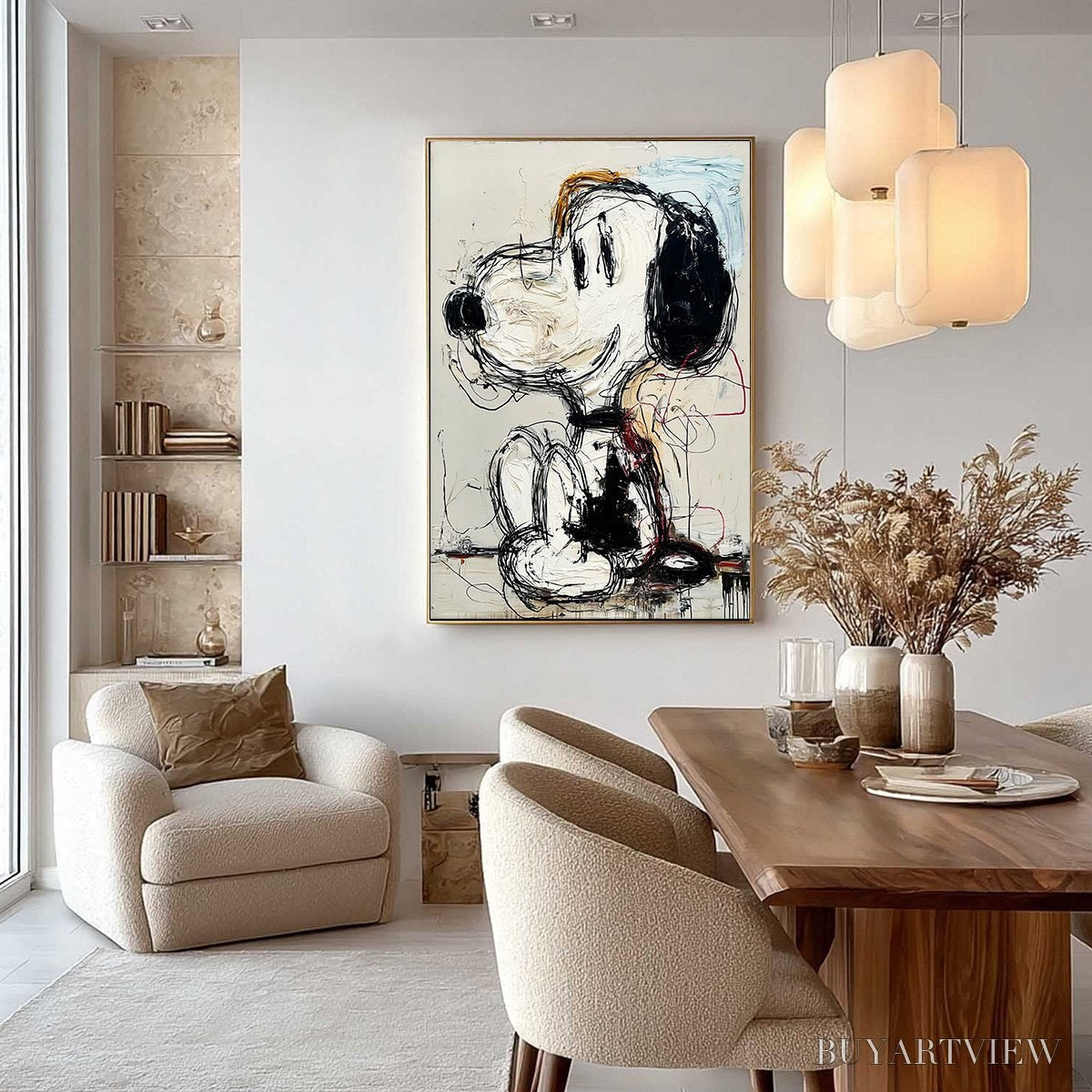 BUYARTVIEW Joyful Nostalgia – Textured Pop Art Painting of a Nostalgic Icon - image 4