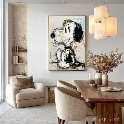 BUYARTVIEW Joyful Nostalgia – Textured Pop Art Painting of a Nostalgic Icon - image 4