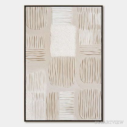 BUYARTVIEW Silent Rhythms – Textured Wabi Sabi Abstract Painting - image 1